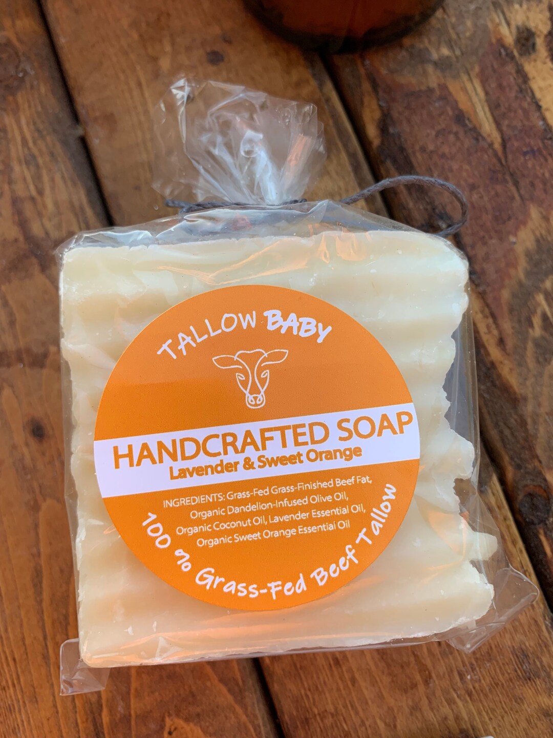 Handcrafted Tallow Soap Bar Etsy