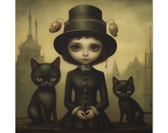Lydia&#39;s Cats Canvas Wall Art Print