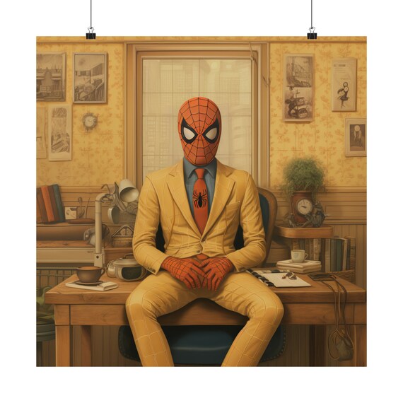 Office: Retro-Style Studio Portrait Matte Poster