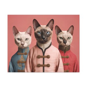 We Are Siamese Canvas Wall Art Print