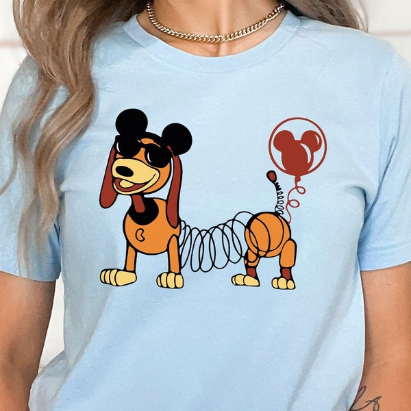 Camicia per cani Slinky Disney, Camicia Toy Story, Camicia per personaggi Disney, Camicia per cani Slinky con orecchie di Topolino, Regalo per amante dei cani Slinky, Camicia per famiglia Disney