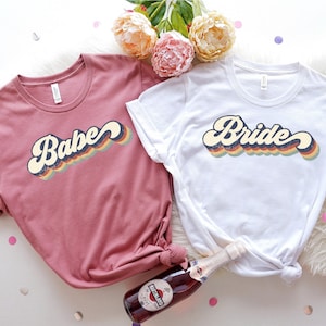 Retro Bachelorette Party Shirts, Vintage Bachelorette Party Shirts, Bridal Party Shirt, Bride Shirt, Team Bride Shirt, Bridesmaid Party Tee