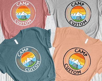Custom Camp Shirt, Personalized Name Camper Shirt, Camping Crew Shirt, Camp Matching Shirt, Camp Custom Shirt, Camping Family Trip Shirt