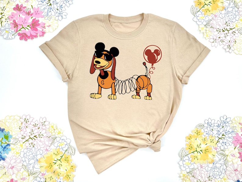 Disney Slinky Dog Shirt, Toy Story Shirt, Disney Characters Shirt, Mickey Ears Slinky Dog Shirt, Slinky Dog Lover Gift, Disney Family Shirt image 6