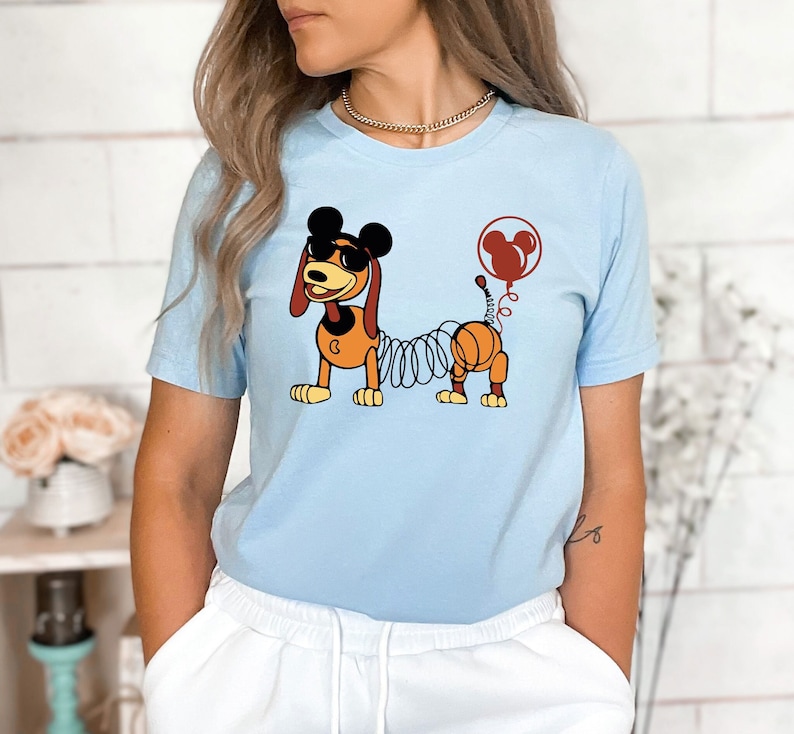 Disney Slinky Dog Shirt, Toy Story Shirt, Disney Characters Shirt, Mickey Ears Slinky Dog Shirt, Slinky Dog Lover Gift, Disney Family Shirt image 1