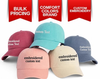 Comfortkleuren Bulkhoed met geborduurd borduursel