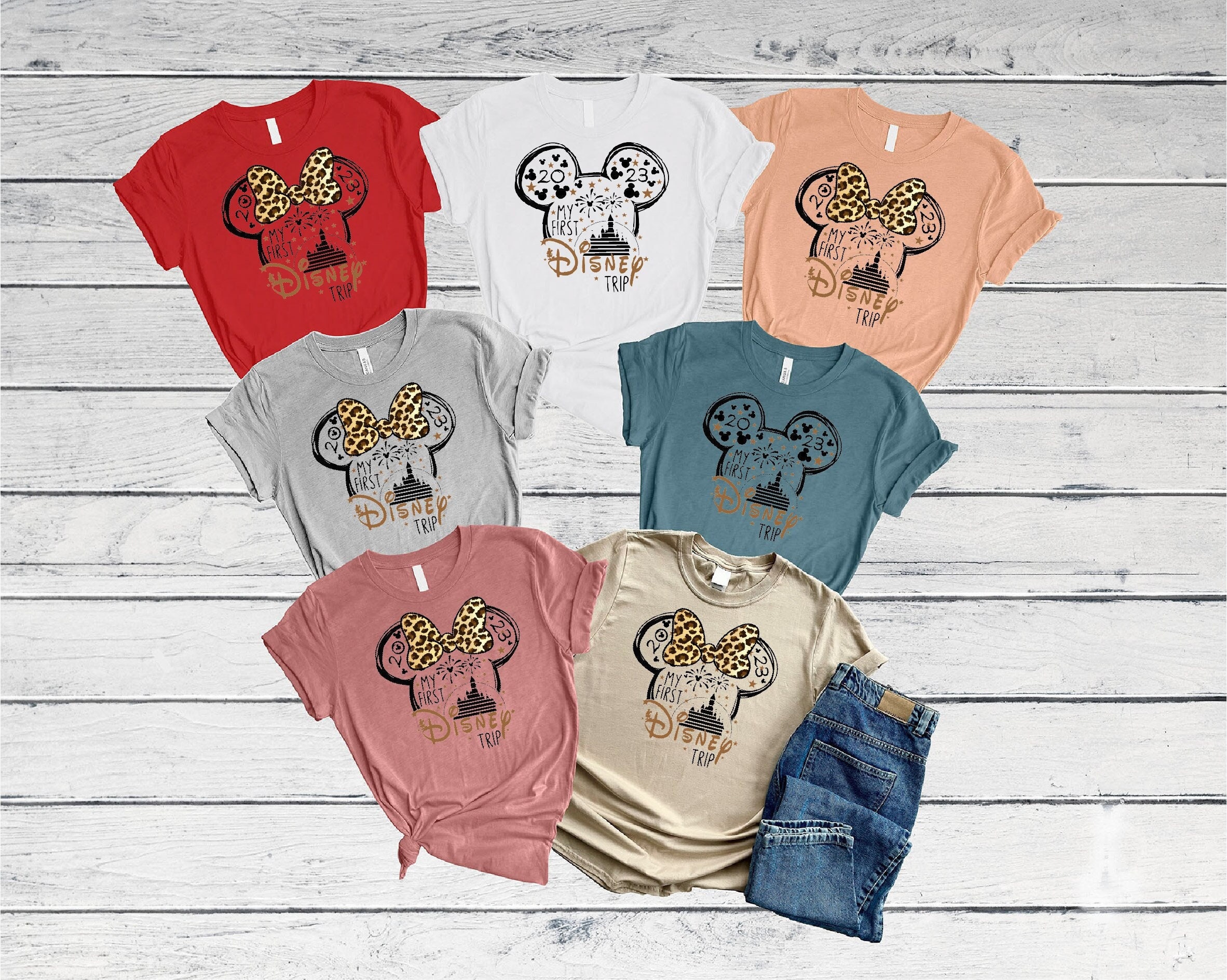Discover 2023 My First Disney Trip Shirt, Mickey Mouse Shirt, Ready To Press DTF Print, Disney Family Shirt, Minnie Mouse Shirt, Disney Trip Shirt