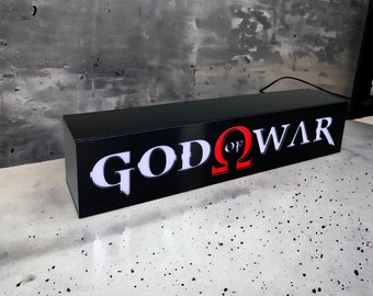 God of War Game İnspired Table Lamp for E-Sports Players, Gaming room Living Room and Bedroom for Decor Led Lights, Gift Desk Lamp for Gamer