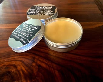 Beeswax and Organic Coconut Oil, Homemade Wood Conditioner and Buffing Paste for Cutting Boards Bowls or Carvings 4 oz tin