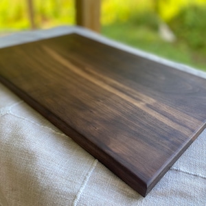 Extra Large Walnut Cutting or Serving Board, Solid, Handmade Charcuterie, Food Grade, NonToxic, Gift, Square or Rectangle Wood Serving Tray
