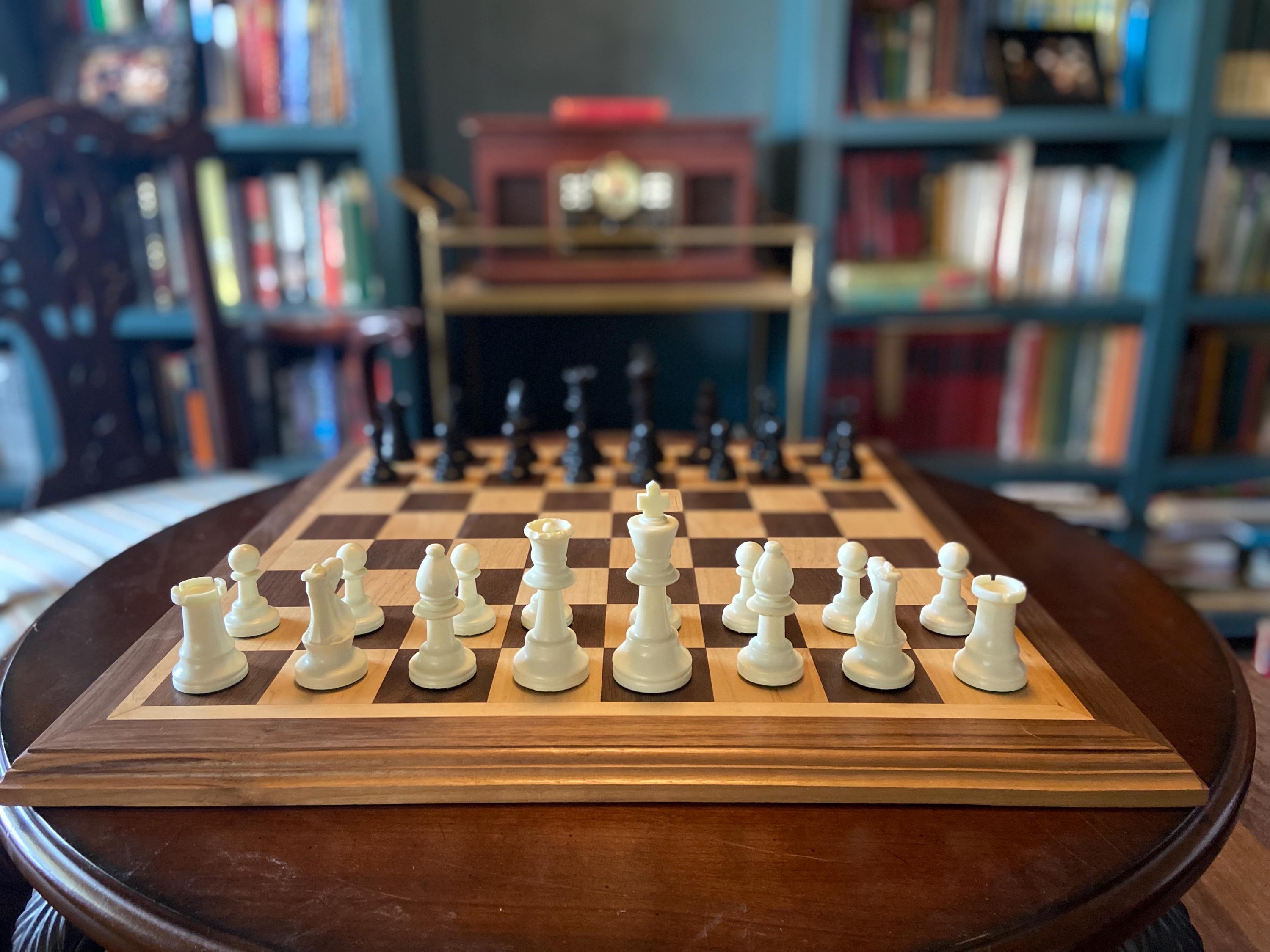 Maple and Walnut Chess Set, Handcrafted Maple and Walnut Chess Board ...