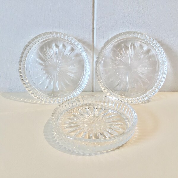 Princess House Crystal Coasters Etsy
