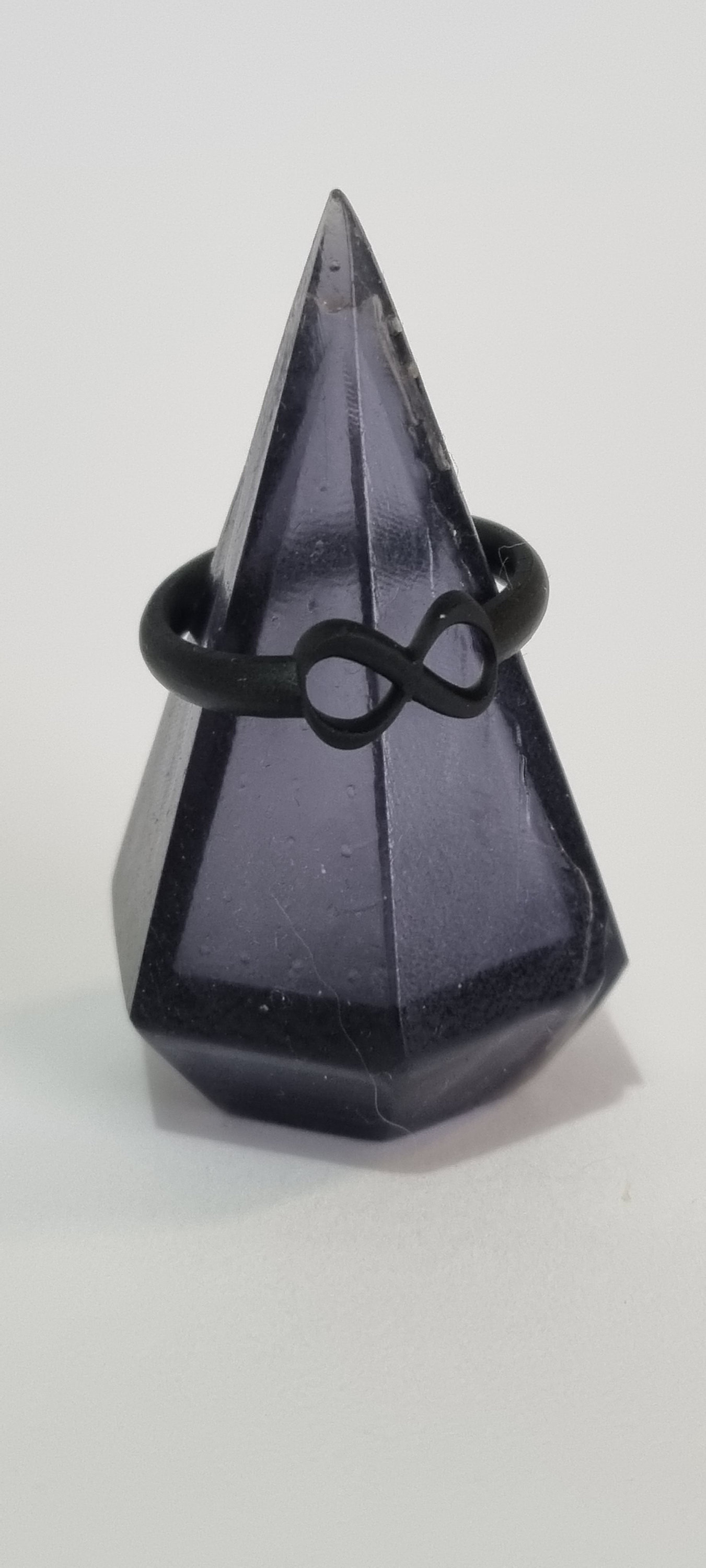 Black 3D Printed Infinity Band Ring With Gift Box - Etsy