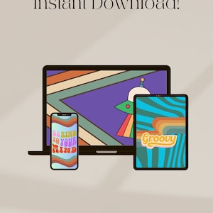 Retro Phone Backgrounds and Gallery Printables