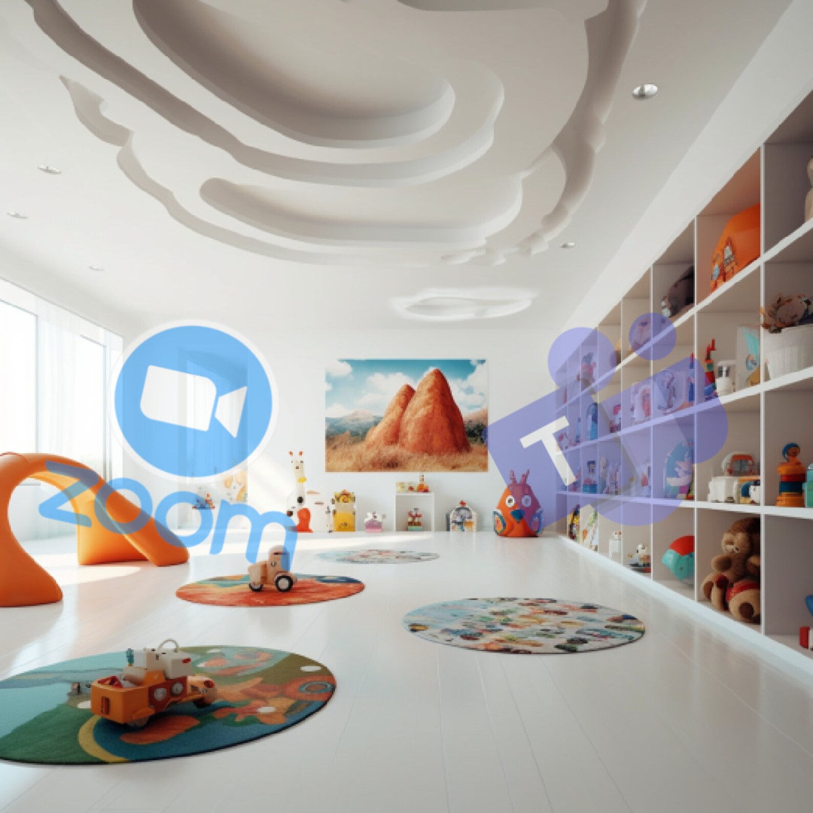 Free Children's Zoom Background / Playrooms Buy One and Etsy UK