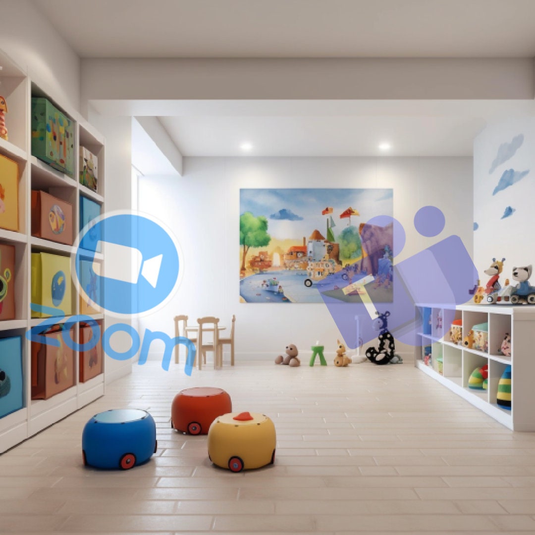 Free Children's Zoom Background / Playrooms Buy One and Etsy UK