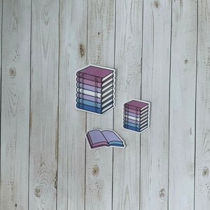 Bigender Pride Book Stickers