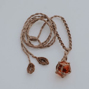 all macrame closure, adjustable (sunset and tan)