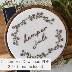 PDF Embroidery Pattern, Digital Embroidery PDF Script Embroidery • Digital Download, diy Printable • DIY Embroidery, Hand Embroidery