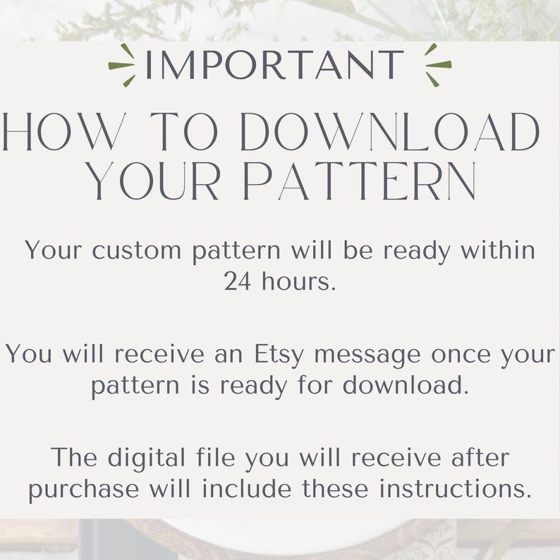 Custom Name Embroidery Pattern PDF – Floral Script Hand Embroidery ...