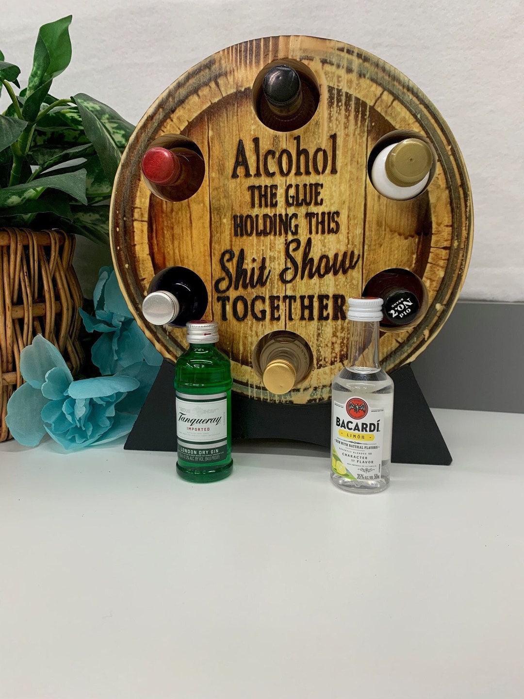 Mini Liquor Bottle Holder Great Unique Gift Boozy Nip Holder Etsy