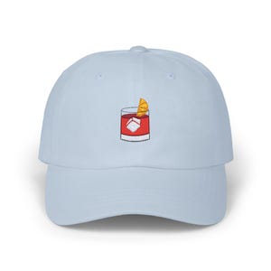 Embroidered Negroni Dad Hat - Italian Cocktail Cap image 1