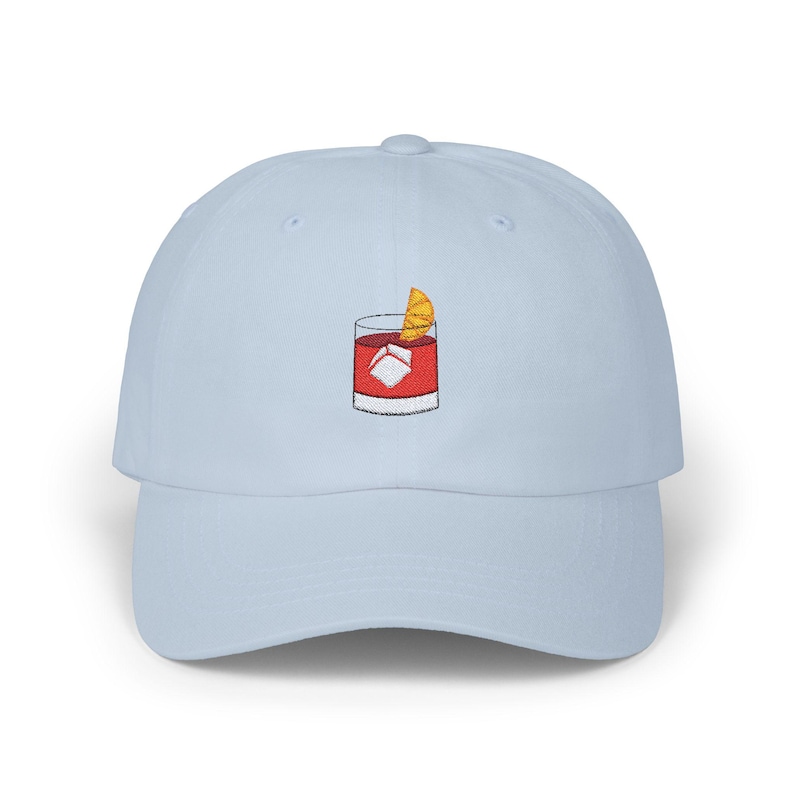 Embroidered Negroni Dad Hat - Italian Cocktail Cap image 1