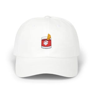 Embroidered Negroni Classic Dad Cap - Italian-American Hat - Italian Foodie Gift - Italian Food Cap, Negroni Embroidered Hat, Italian Hat