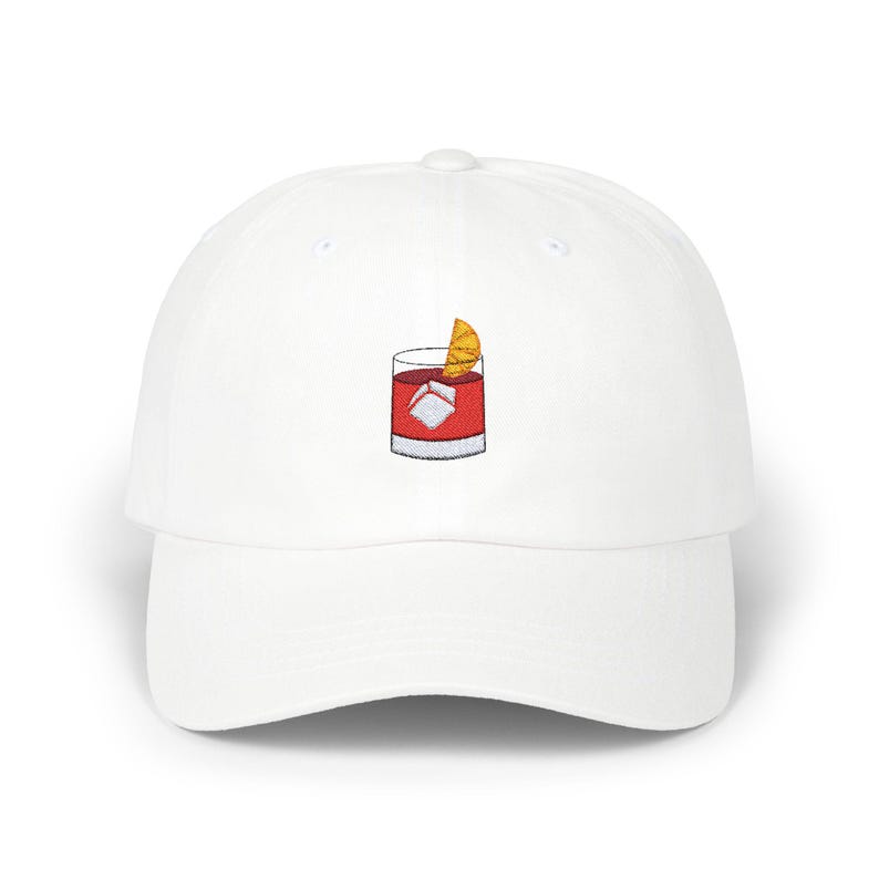 Embroidered Negroni Dad Hat - Italian Cocktail Cap image 2