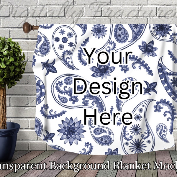 Blanket Mock Up | Fleece Blanket Mock Up | Blanket Transparent Background Image for Posting |  Throw Blanket Mock-up Digital Download