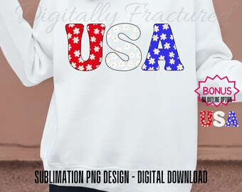 USA PNG for Sublimation | Fourth of July png | Retro USA Design | Digital Download for Sublimation | Independence Day png |American Flag png