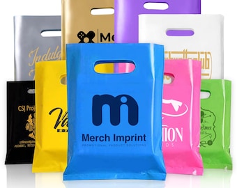 Personalised Plastic Carrier Bag Logo Printed Custom Bags Promotion Gift