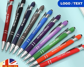 10 stylos personnalisés Stylos personnalisés Stylos en gros Stylos de commande en gros