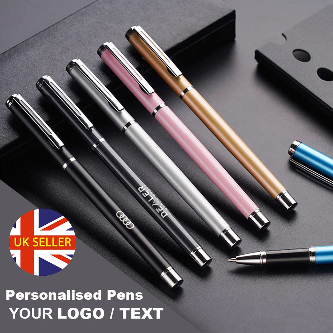 Personalised Pen, Engraved Custom Pens With Logo, Metal Pens, Bulk