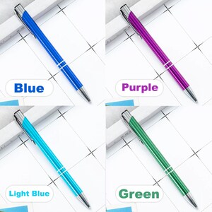 10Pcs Personalized Pen Custom Pens With Name Logo Text Free Engraving