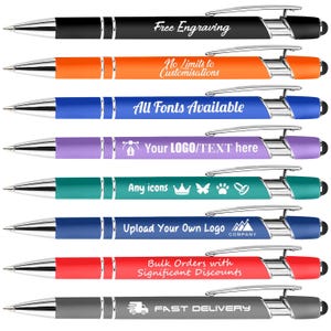 Personalised Pens: Pack of 1 to 500, Logo/Text, Bulk Order