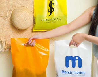 Personalized Logo Printed Polythene Carrier Bags: Event Shopping Bags