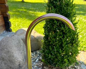 Eleganter Brunnen-Einlauf aus Kupfer 15mm - natürlicher Wasserfluss - Höhe 40cm