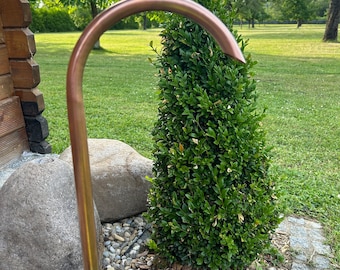 Copper fountain inlet 18 mm, gargoyle, fountain arch, swan neck, tap, outlet, decorative fountain, water feature, garden fountain