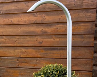 Stainless steel fountain inlet 22 mm, water spout, fountain arch, swan neck, tap, outlet, decorative fountain, water feature, garden fountain