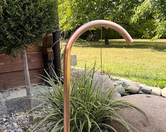 Klassischer Brunnen - 22cm Durchmesser -Einlauf aus Kupfer - Garten Wasserspiel - Höhe 60cm