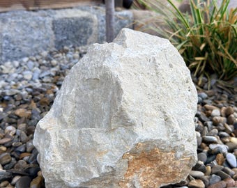 Jura limestone water feature – compact fountain stone for the garden – size 16 cm – single piece – K6