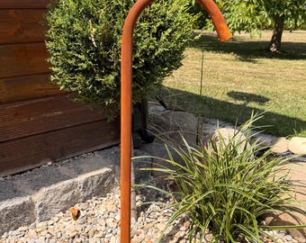 Fountain inlet in rust look 25 mm, gargoyle, fountain arch, swan neck, tap, outlet, decorative fountain, water feature, garden fountain, rust