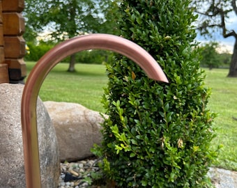 Brunnen-Einlauf aus Kupfer 15mm, Wasserspeier, Brunnenbogen,Schwanenhals,Wasserhahn,Auslauf,Zierbrunnen, Wasserspiel,Gartenbrunnen