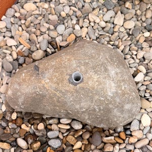 Natural spring stone - individual garden fountain made of Allgäu gravel - size 22 cm - handmade - unique piece - bird bath image 4