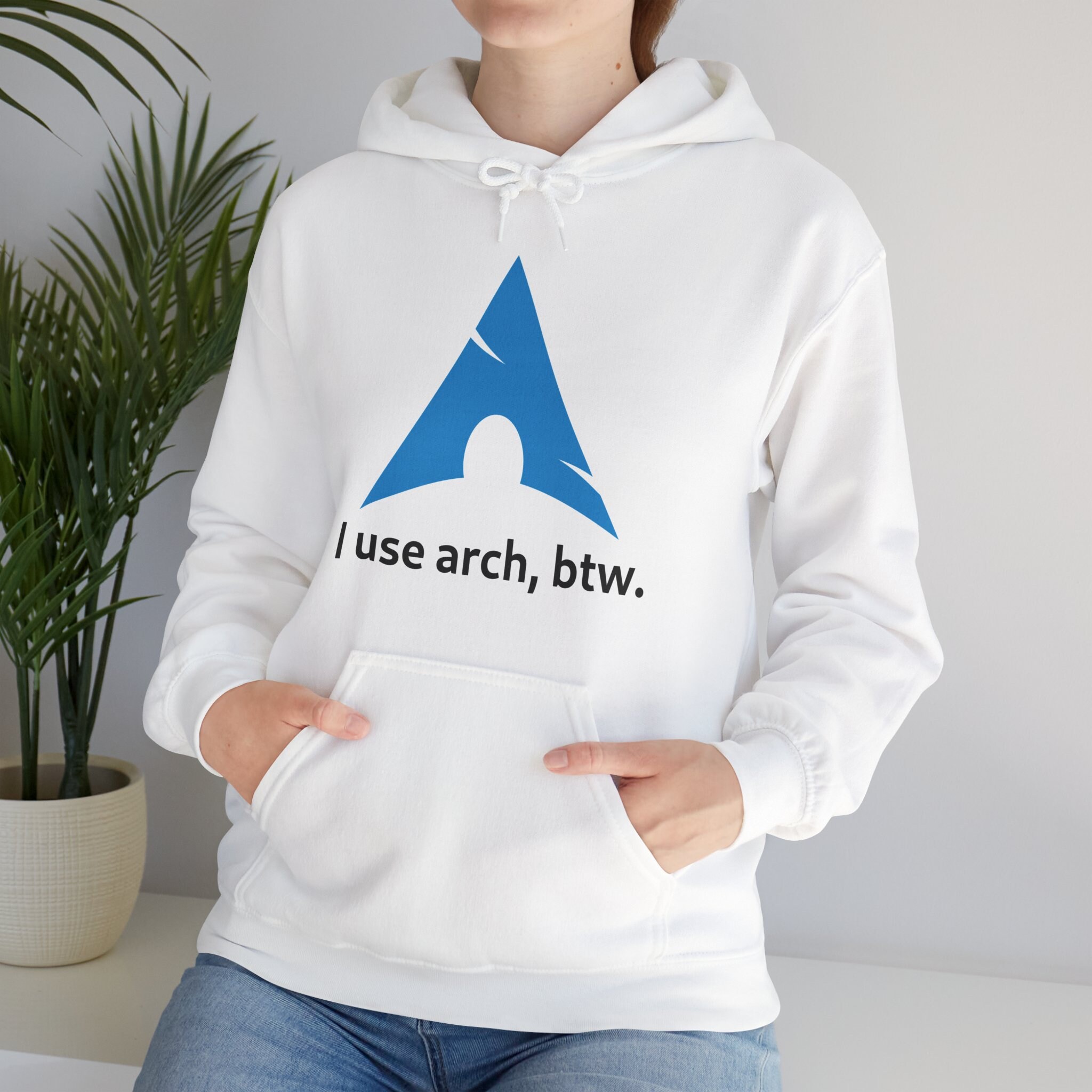 I Use Arch, Btw Hoodie for Linux Enthusiasts - Nerd Shirt I Use Arch, Btw Hoodie for Linux Enthusiasts - Nerd Shirt