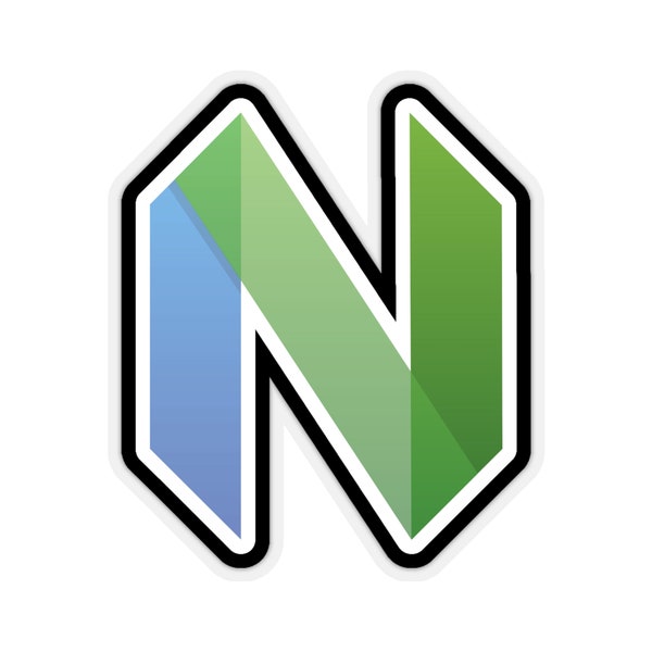 Neovim Logo (without text) / Kiss-Cut Vinyl Sticker / 4 Sizes Available / For your laptop, notebook, or whatever