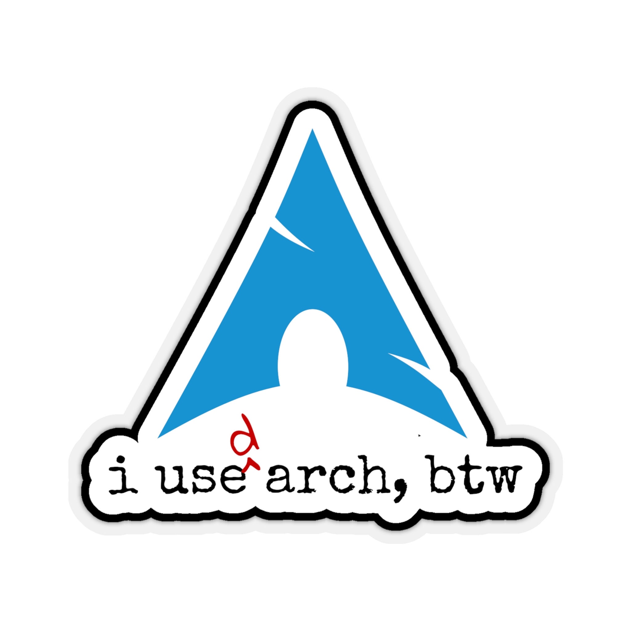 I Used Arch, Btw / Kiss-cut Vinyl Sticker / 4 Sizes Available / for ...