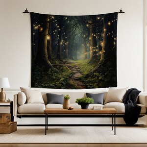 Wall tapestry with fairy lights hotsell