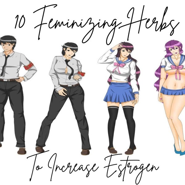 10 Feminizing Herbs That Increase Estrogen Plus BONUS Beginner's Guide To Crossdressing-  Crossdressing, Guide for Sissies, Sissy training